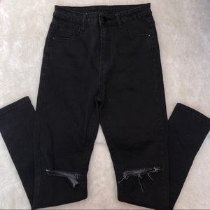 Brandy Melville Black Ripped Jeans